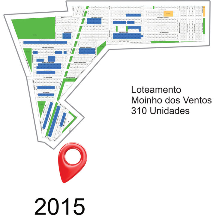 Mapa dos empreendimentos no Sport Clube em 2014